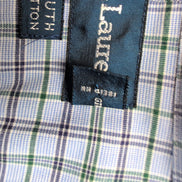 Chemise Ralph Lauren Yarmouth XL Bleue Carreaux Verts Button Down Coton