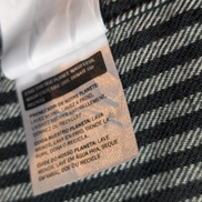 Chemise LEVI'S Relaxed Flanelle Épaisse Rayures Noir & Gris Manches Longues T.M