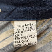 Chemise Hawaïenne Pierre Cardin 100% Rayonne Motif Bambou - Taille XL