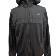 Veste Running homme CHAMPION Noir à Capuche Passe-Pouce - Taille L