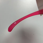 Lunettes de soleil teintées rouge style Y2K rectangle enveloppantes 🚩