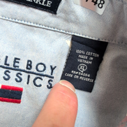 Chemise Bugle Boy Classics XL Rayures Rouge Bleu 100% Coton Vintage