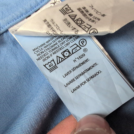Chemise Polo Ralph Lauren XL Bleue Shirt Button Down Manches Courtes QR code