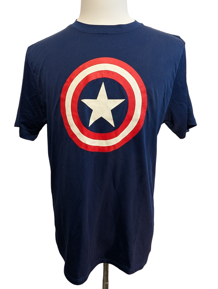 T-shirt Marvel Captain America Bleu Étoile - Taille L