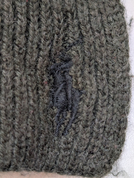 Écharpe Polo Ralph Lauren Longue 2m Kaki Rayures Noires Laine & Cachemire