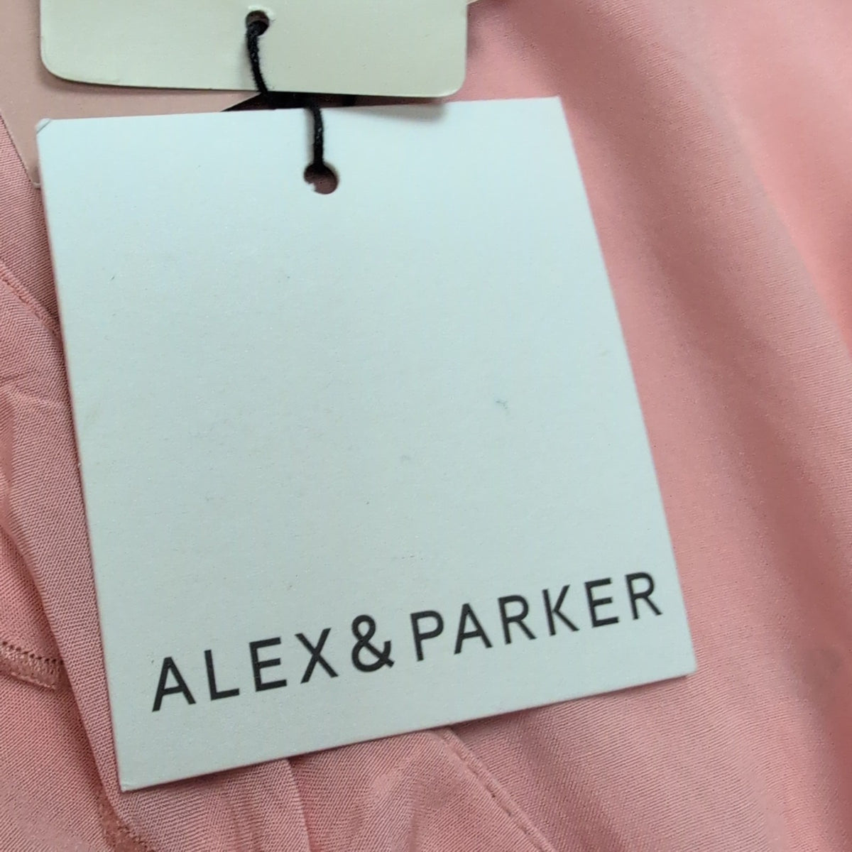 Blouse Alex & Parker Femme M Rose Saumon Papillons Dorés Cache-Cœur Neuve