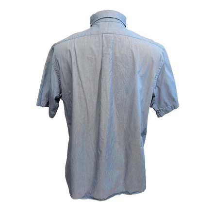 Chemise Polo Ralph Lauren Custom Fit XL Rayures Bleues Manches Courtes