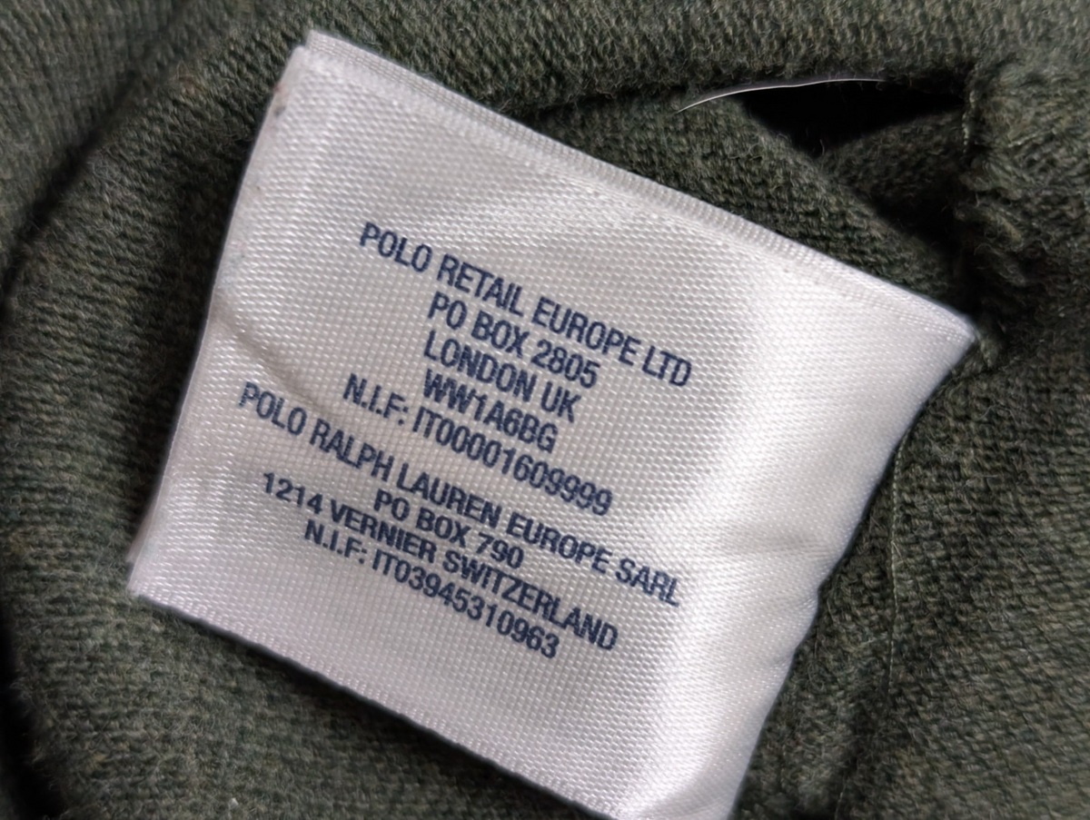 Polo manches courtes Polo Ralph Lauren kaki logo bleu taille XL 18-20 (S)