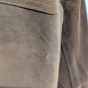 Vintage Pioneer Wear Suede Leather Shearling 44L Brown Western USA |47c