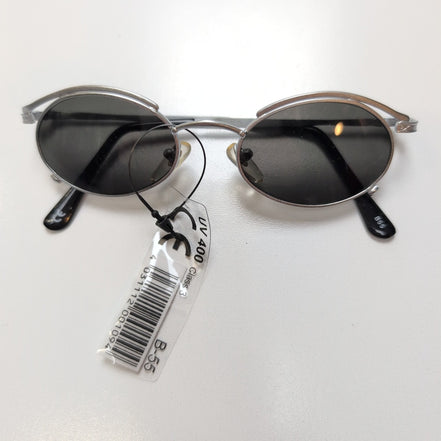 Lunettes de soleil Y2K Style Rétro Minimaliste Branche Fine métal gris