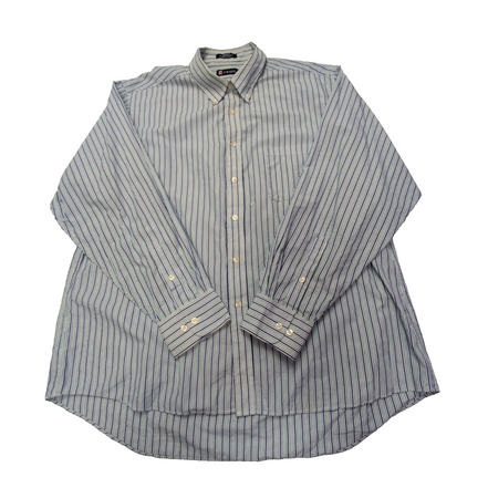 Chemise CHAPS à rayures bleues et vertes taille XXL #58e