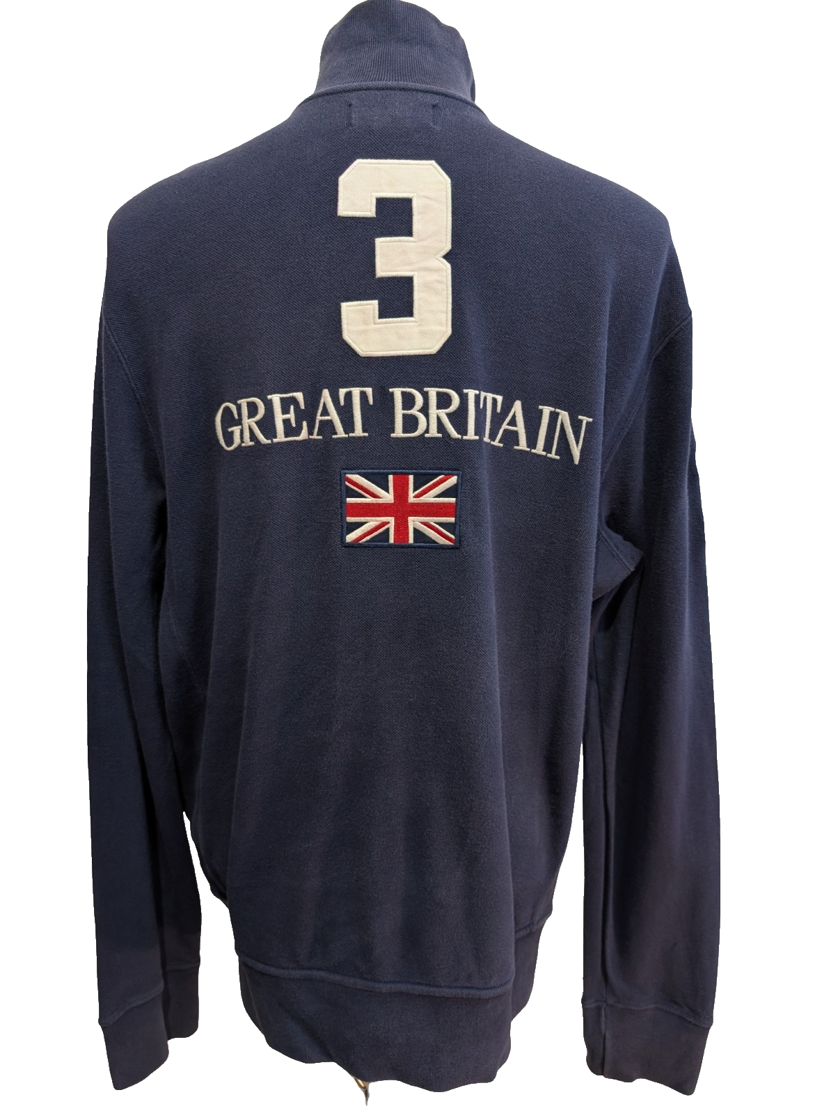 Veste zippée Polo Ralph Lauren Great Britain Bleu Marine Big Poney - Taille L