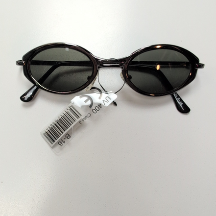 Lunettes de soleil Y2K Ovales Métal Chromé Gris Branches Fines teintées vertes