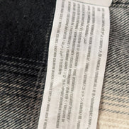 Chemise Flanelle HOLLISTER Homme L Noire Crème Carreaux Ajustée |284S