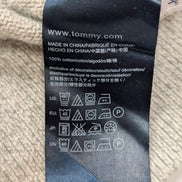 Pull TOMMY HILFIGER Homme Gris Moucheté 100% Coton Taille L Excellent État