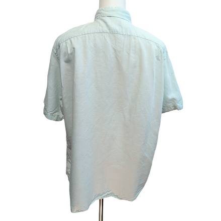 Chemise Nautica XXL Vert Pastel 53% Lin 47% Coton Manches Courtes