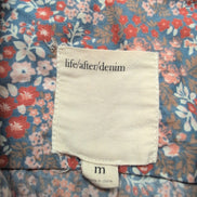 Chemise Life After Denim M Fleurie Rouge Blanc 100% Coton manches longues