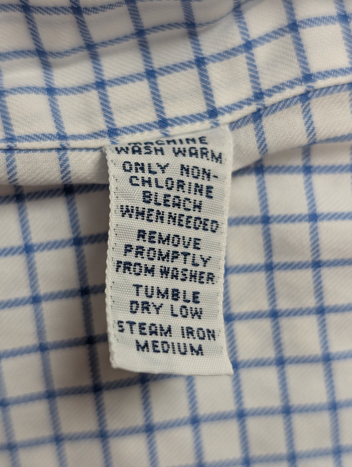 Ralph Lauren Chemise Homme L Blanche Quadrillée Double Retors Sans Logo