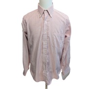 Chemise Olivier Hunt XL Made in USA Rayures Rouge Poche Coton manches longues
