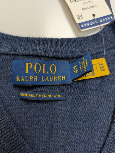 Pull Polo Ralph Lauren Neuf avec Étiquette - 100% Laine Mérinos - Taille XS