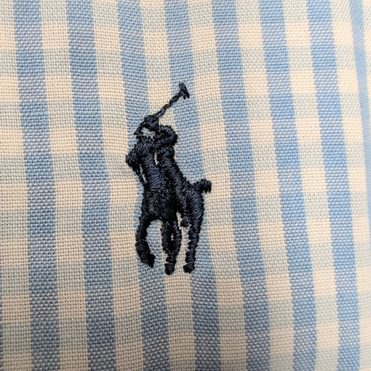 Chemise Polo Ralph Lauren XXL Blake Bleue Carreaux 100% Coton Logo Bleu Marine