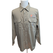 Chemise Carhartt Ripstop L Beige Workwear Ventilée Poches manches longues