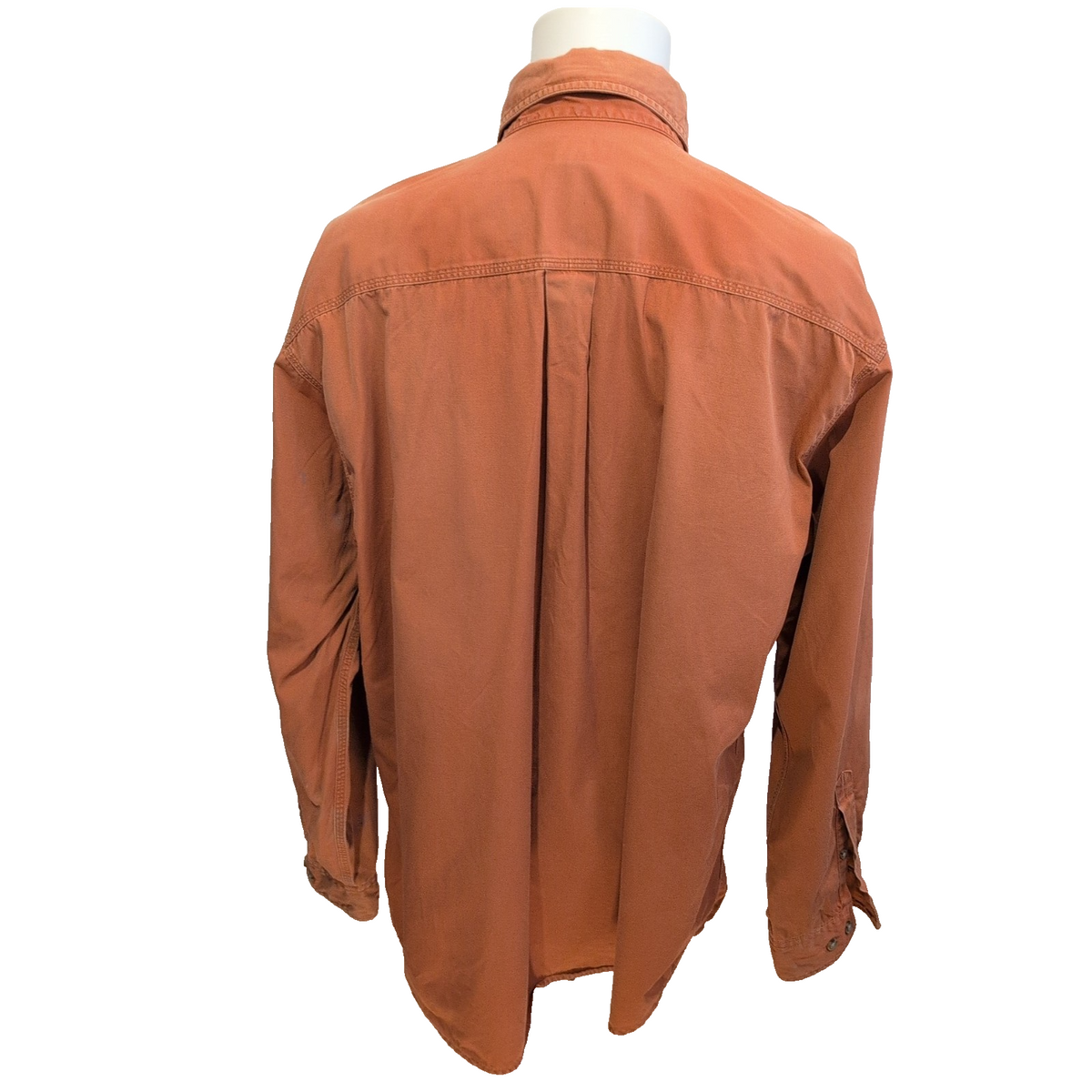 Chemise Carhartt Vintage Orange Patinée Manches Longues XXL