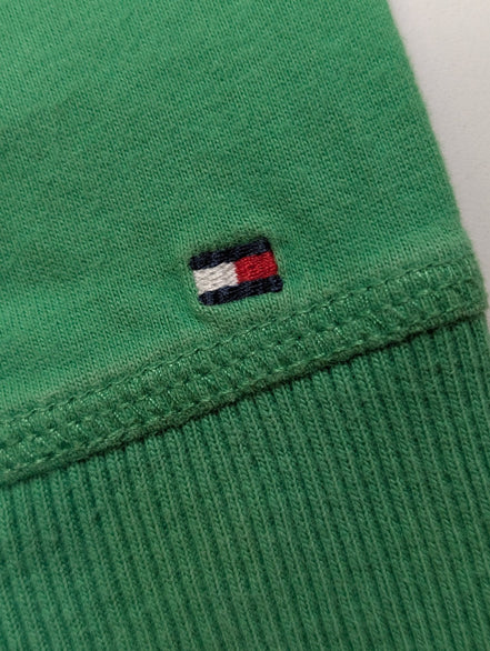 Pull sweat Tommy Hilfiger vert 16-18 ans taille L col rond