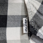 Chemise Levi's Western Noir et Blanc Carreaux Pressions Nacrées - Taille L