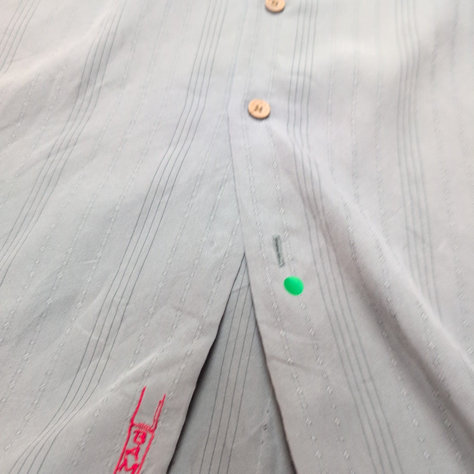 Chemise Hawaïenne Bamboo Cay L Kaki Brodée Modal Made in Korea