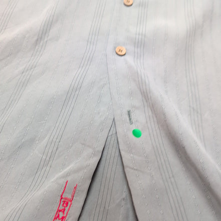 Chemise Hawaïenne Bamboo Cay L Kaki Brodée Modal Made in Korea
