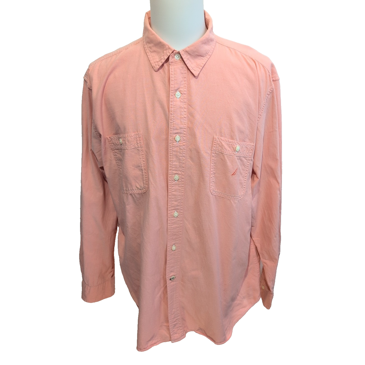 Nautica chemise saumon 2 poches logo ton sur ton taille 2XL