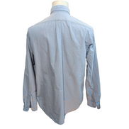 Chemise Ralph Lauren Bleu Clair L Logo Premium Marron Vintage