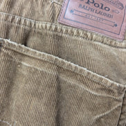 Pantalon Velours Côtelé Polo Ralph Lauren W38 L28 Beige Homme Vintage Jean
