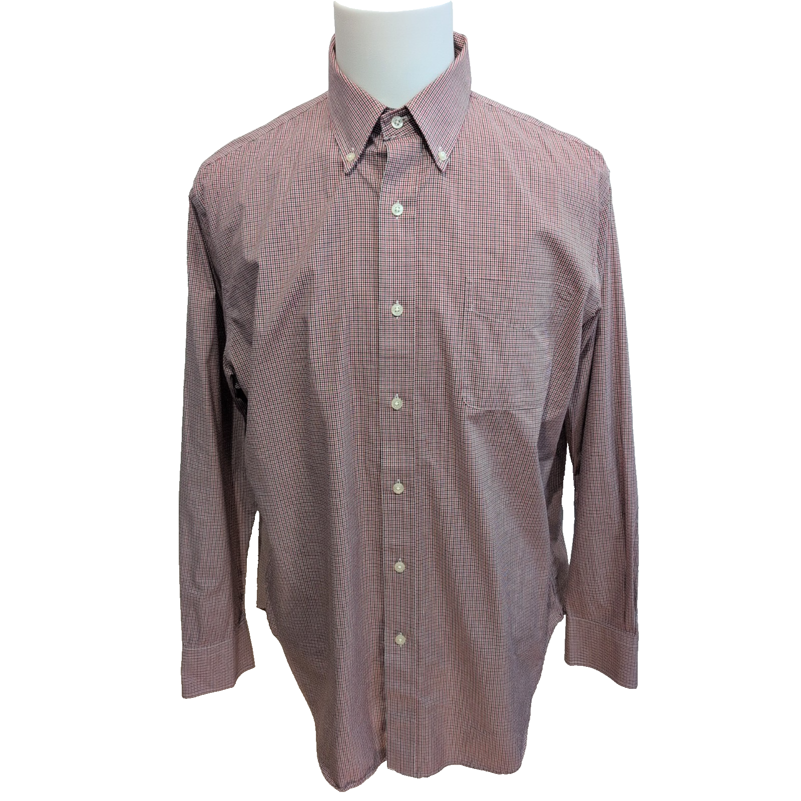 Chemise Lauren Ralph Lauren XL rouge micro carreaux Classic Fit stretch