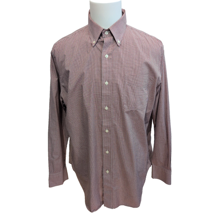 Chemise Lauren Ralph Lauren XL rouge micro carreaux Classic Fit stretch