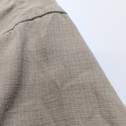 Chemise hawaïenne IZOD M crème motif géométrique 100% soie manches courtes