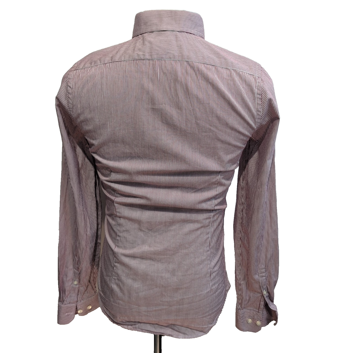 Chemise Express XS Bordeaux Rayures Extra Slim Fit manches longues
