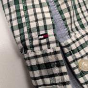 Chemise Tommy Hilfiger CHEERS!! Homme L Classic Fit Verte Carreaux Coton