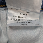 Jean Levi's Denizen Femme Bleu Clair Stretch Rock Troué Ourlet T34 W28