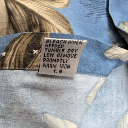 Chemise Hawaïenne Pierre Cardin XXL Coton Made in Korea Vintage Bleu