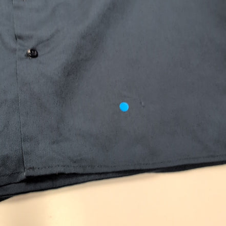Chemise Dickies L Workwear bleu Manches Courtes 2 Poches Logo Coton Poly