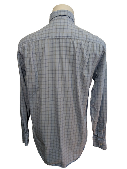 🦈 CHEMISE PAUL & SHARK Yachting Carreau Bleu S TG Homme 100% Coton