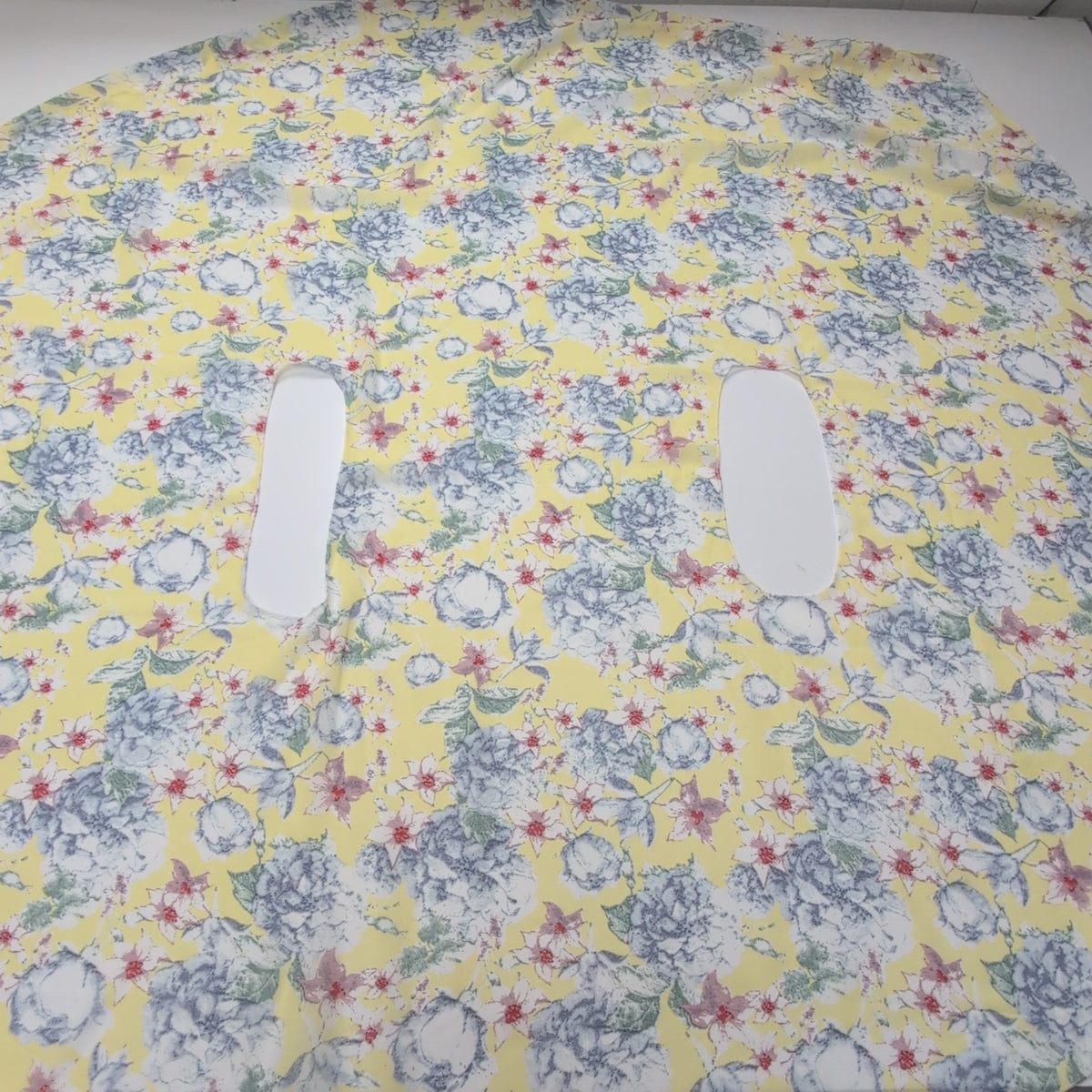Étole Cape L.I.B New York Femme Jaune Fleurie Voile Léger Shrug