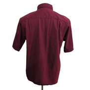 Chemise Wrangler Manches Courtes Bordeaux à Poches Taille M