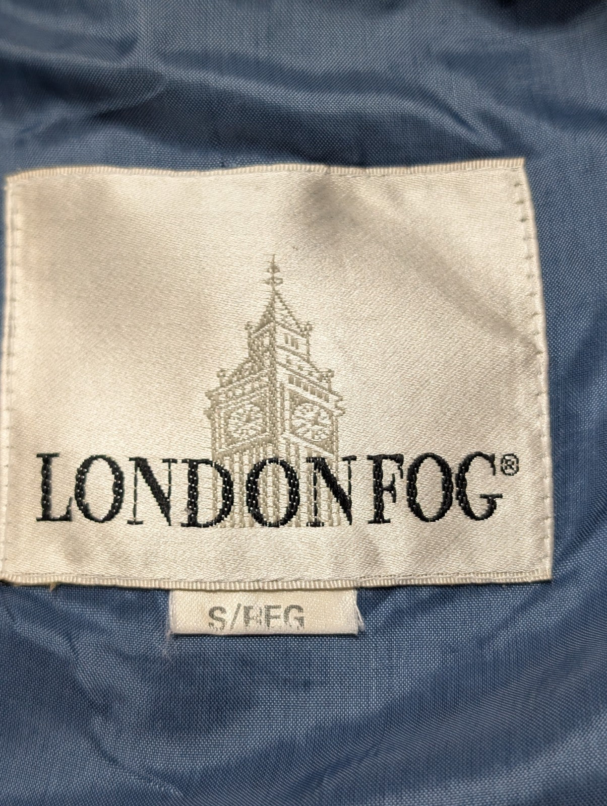 London Fog Manteau Trench Long Fin Léger S Bleu Poussière Capuche | 316BSR