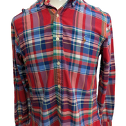 Chemise Ralph Lauren Shirt S Carreaux Multicolores Classic Fit Button Down QR