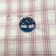 Chemise Timberland Manches Courtes Rouge à Carreaux - Taille L