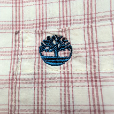Chemise Timberland Manches Courtes Rouge à Carreaux - Taille L