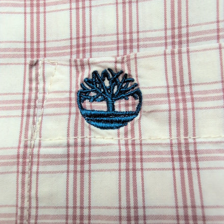 Chemise Timberland Manches Courtes Rouge à Carreaux - Taille L